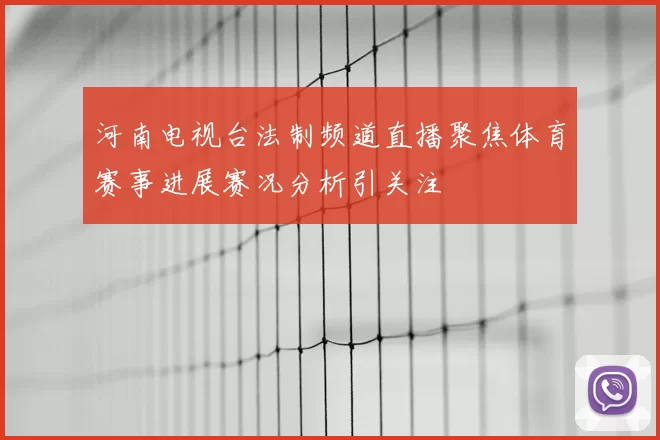 河南电视台法制频道直播聚焦体育赛事进展赛况分析引关注